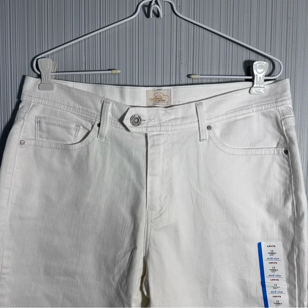 Levi’s NWT white 515 skimmer capri jeans women’s 12